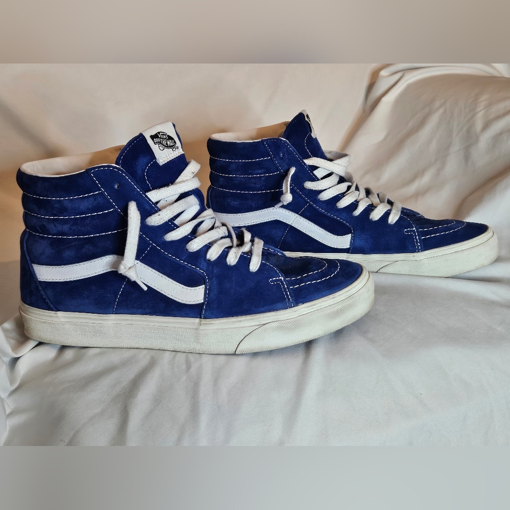 Vans Sk8‑Hi -Limoges Pig Suede/White High-Top Sneakers – Men's US 11